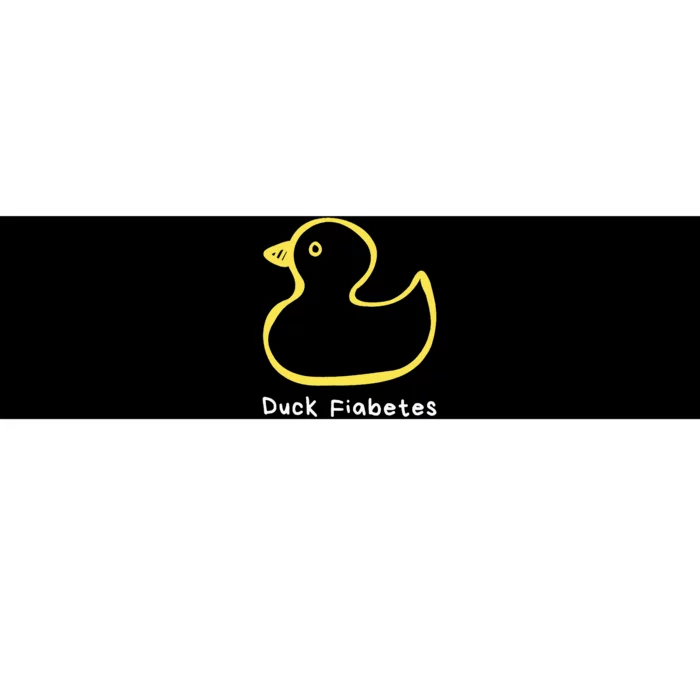 Duck Fiabetes Type 1 Diabetes sucks Bumper Sticker