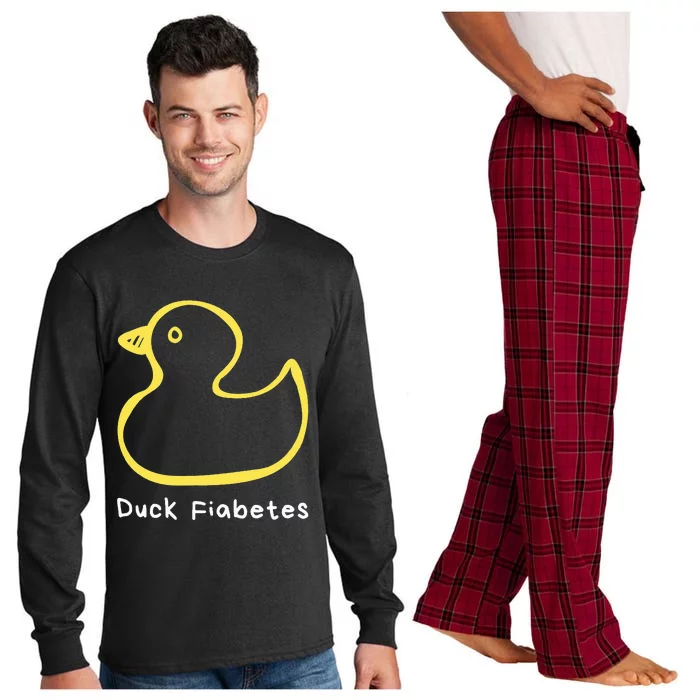 Duck Fiabetes Type 1 Diabetes sucks Long Sleeve Pajama Set