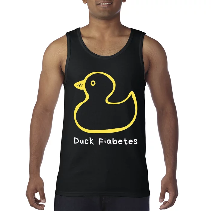 Duck Fiabetes Type 1 Diabetes sucks Tank Top