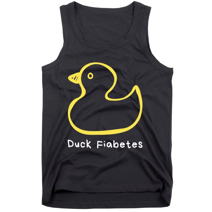 Duck Fiabetes Type 1 Diabetes sucks Tank Top