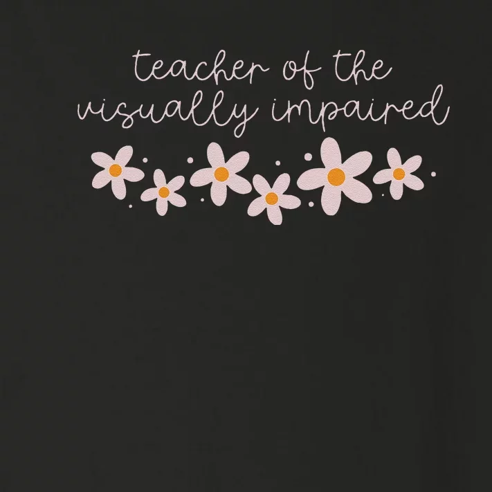 Daisy Flower Teacher Of The Visually Impaired Asl Braille Toddler Long Sleeve Shirt