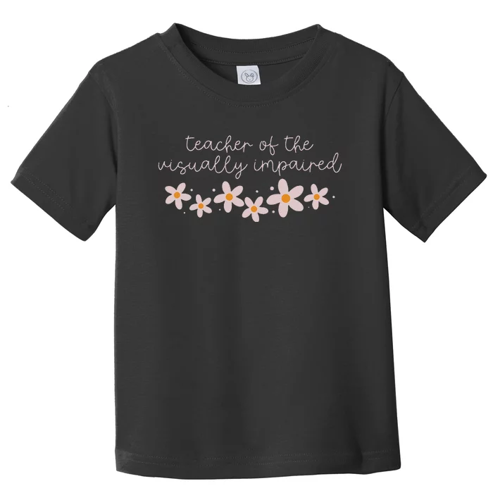 Daisy Flower Teacher Of The Visually Impaired Asl Braille Toddler T-Shirt