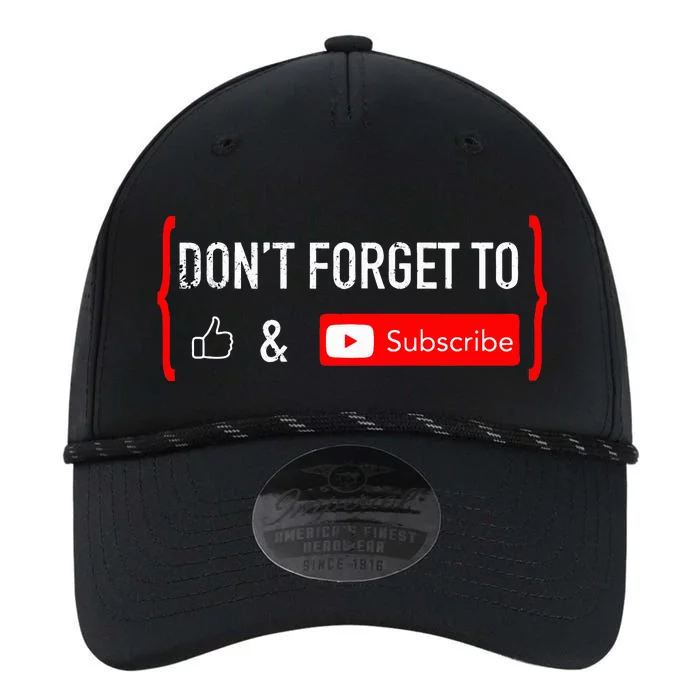 Don't Forget to Like and Subscribe Video Content Creator Performance The Dyno Cap