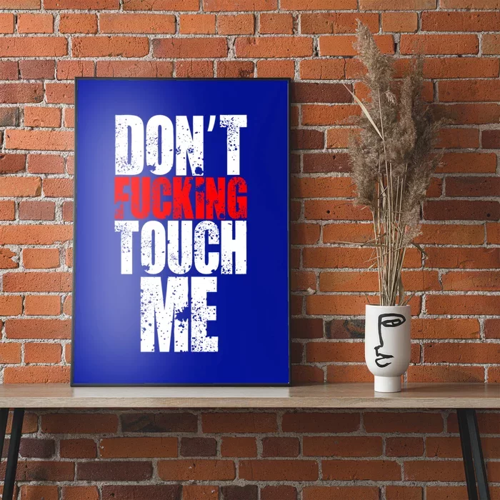 Dont Fucking Touch Me Cool Gift Poster