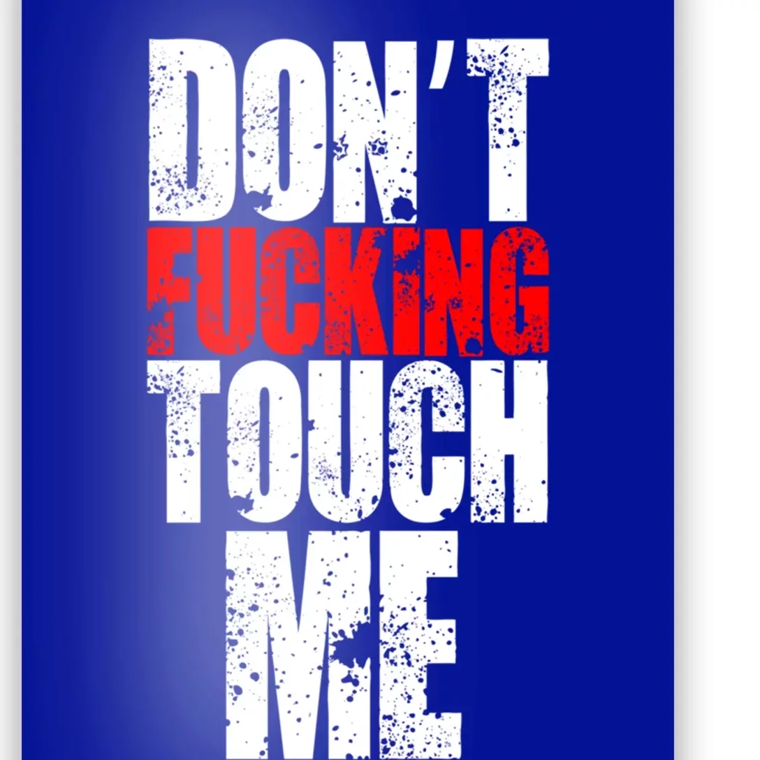 Dont Fucking Touch Me Cool Gift Poster