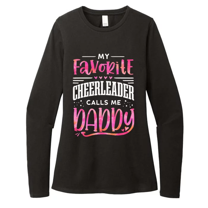 Dad Father Tie Tie Dye Cheer Dad Funny Cheerleading Womens CVC Long Sleeve Shirt