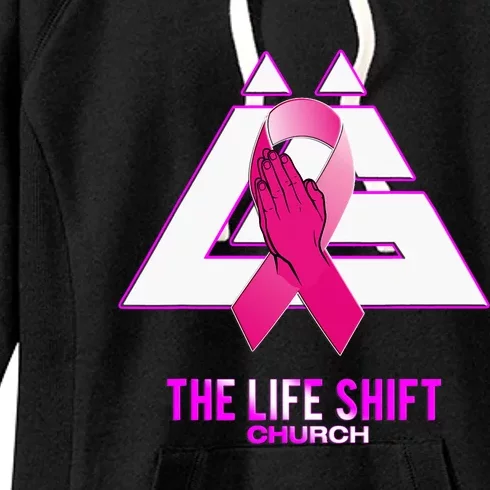 Design For The Life Shift Church Breast Cancer Awareness 2 Women's Fleece Hoodie