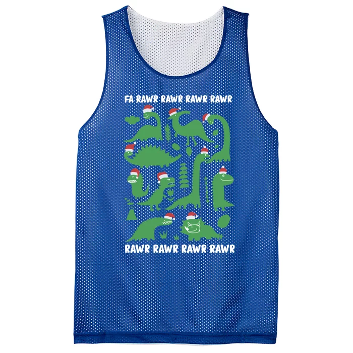 Dinosaur Funny Ugly Christmas Gift Mesh Reversible Basketball Jersey Tank