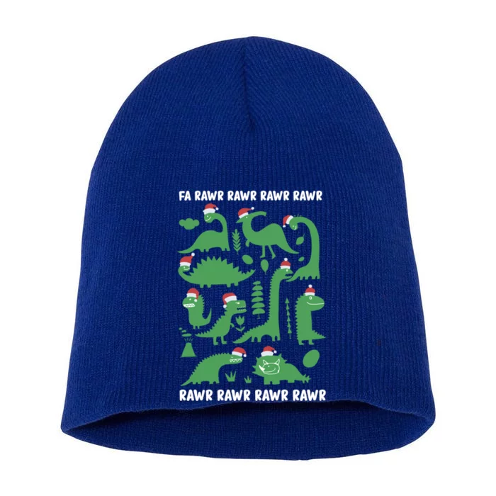 Dinosaur Funny Ugly Christmas Gift Short Acrylic Beanie