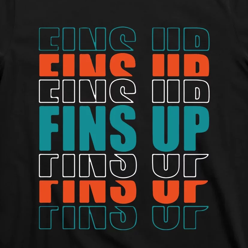 Dolphins Fins Up Gift For Miami Fan Sport T-Shirt