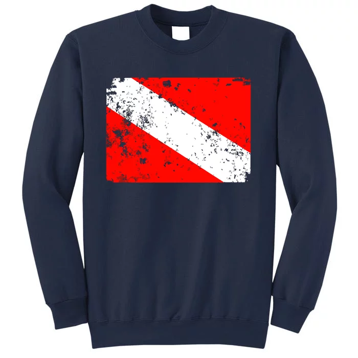 Dive Flag Vintage Worn Scuba Diving Sweatshirt