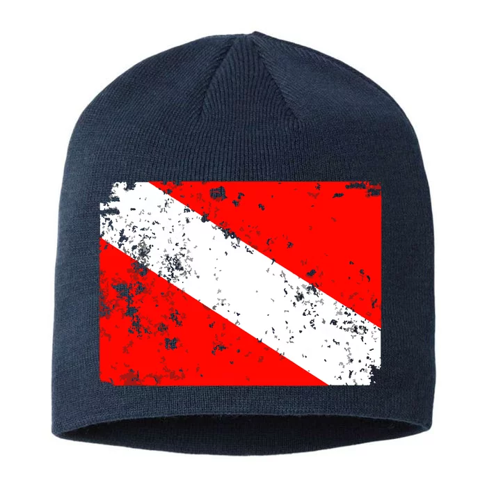 Dive Flag Vintage Worn Scuba Diving 8 1/2in Sustainable Knit Beanie