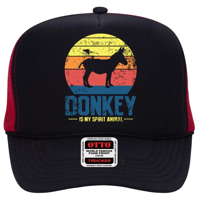 Donkey Farmer Vintage High Crown Mesh Trucker Hat