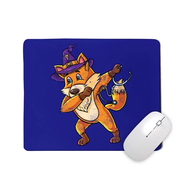 Dabbing Fox Witch Nurse Vintage Cute Gift Mousepad