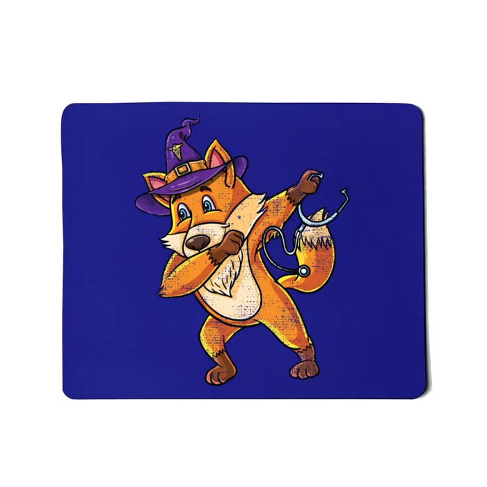 Dabbing Fox Witch Nurse Vintage Cute Gift Mousepad