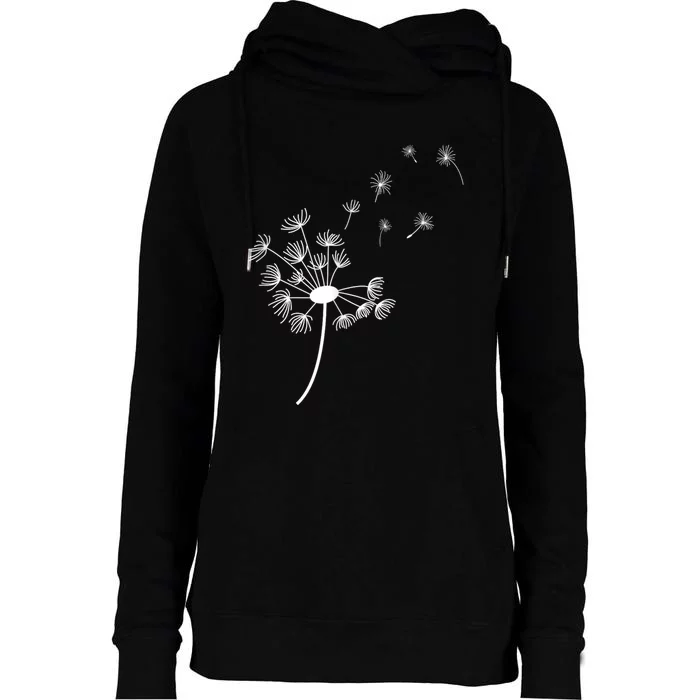 Dandelion For Women Graphic Womens Funnel Neck Pullover Hood