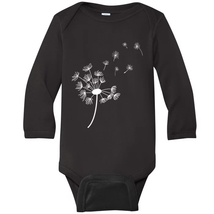 Dandelion For Women Graphic Baby Long Sleeve Bodysuit