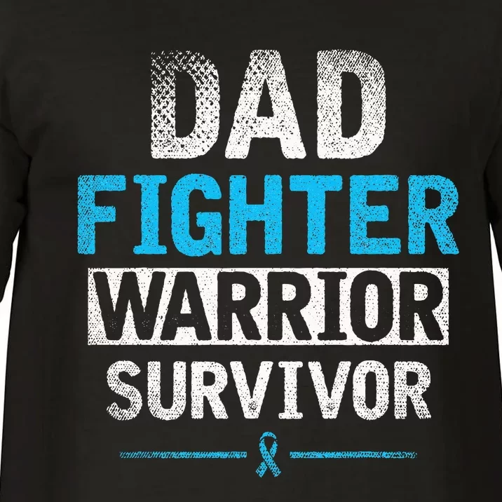 Dad Fighter Warrior Survivor Prostate Cancer Awareness Comfort Colors T-Shirt