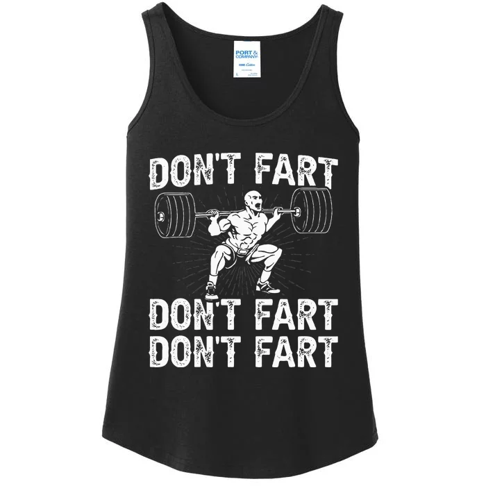 Dont Fart Weight Lifting Powerlifting Gym Ladies Essential Tank