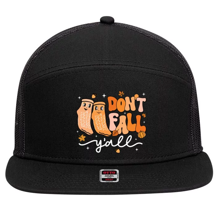 DonT Fall YAll Fall Prevention Fall Physical Therapy Nurse 7 Panel Mesh Trucker Snapback Hat