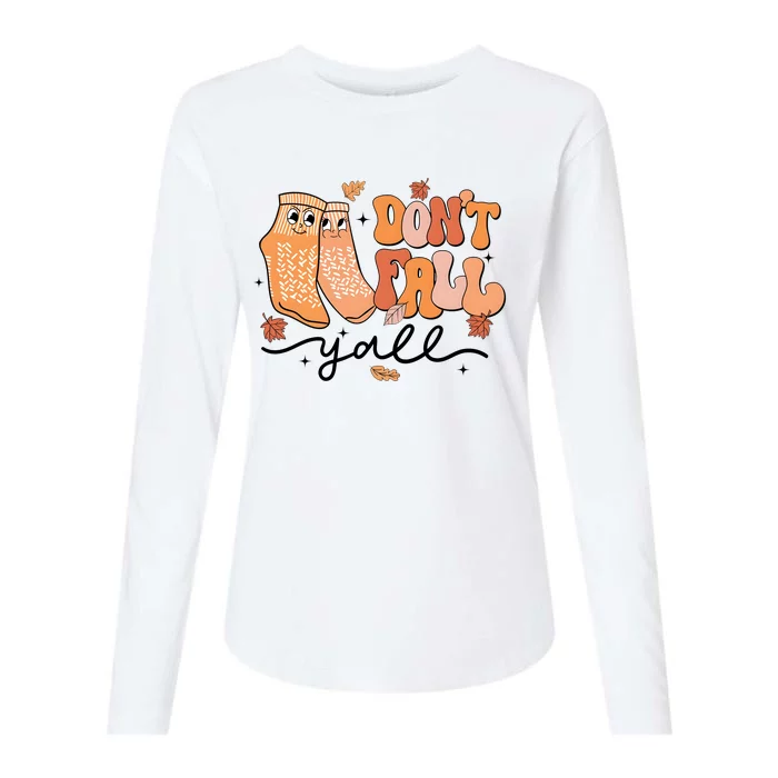 DonT Fall Y All Funny Vintage Autumn Season Womens Cotton Relaxed Long Sleeve T-Shirt