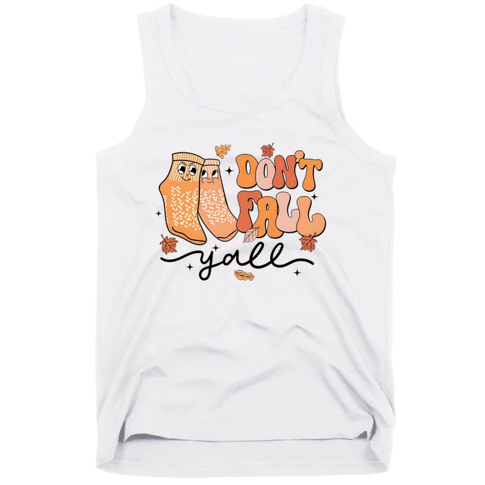 DonT Fall Y All Funny Vintage Autumn Season Tank Top