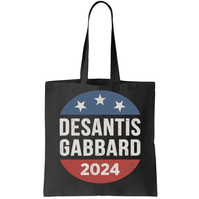 DeSantis Gabbard 2024 President Election Republican Ticket Tote Bag