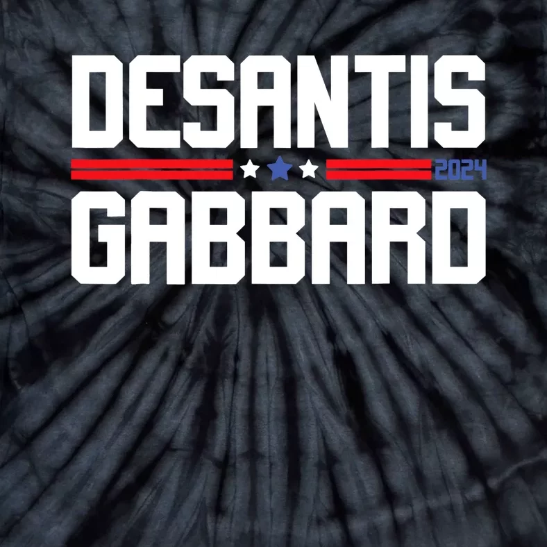 Desantis Gabbard 2024 Ron Desantis Tulsi Gabbard President Tie-Dye T-Shirt