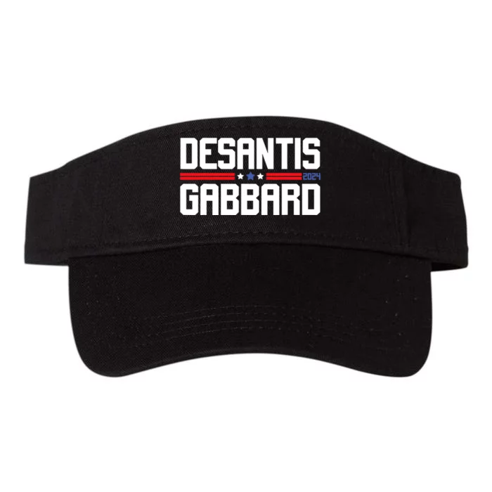 Desantis Gabbard 2024 Ron Desantis Tulsi Gabbard President Valucap Bio-Washed Visor