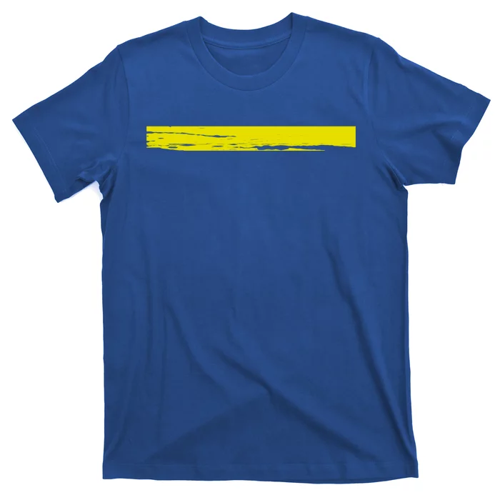 Dispatcher Gift 911 Operator Thin Gold Yellow Line Dispatcher Gift T-Shirt