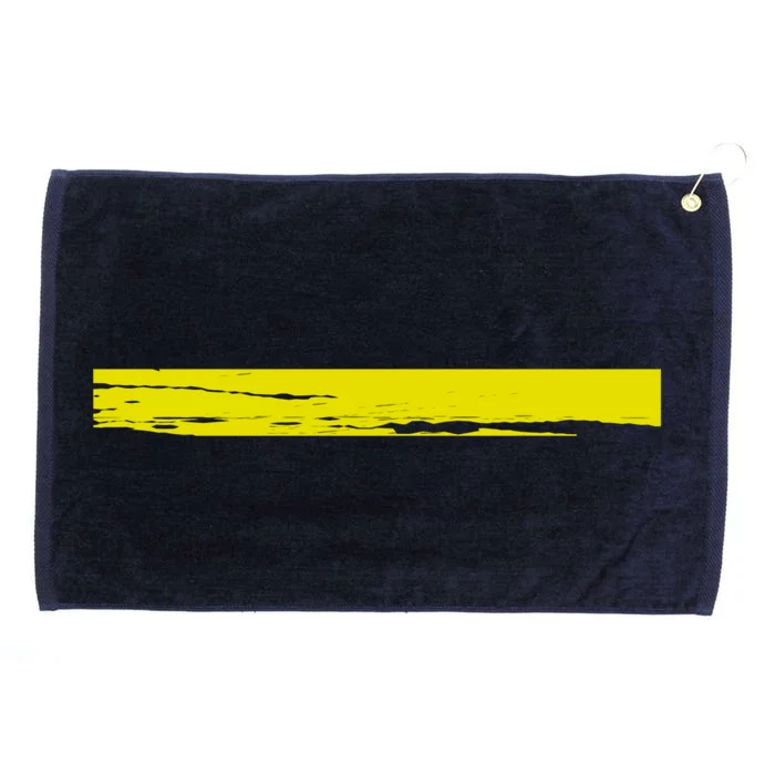 Dispatcher Gift 911 Operator Thin Gold Yellow Line Dispatcher Gift Grommeted Golf Towel