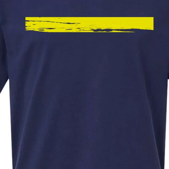 Dispatcher Gift 911 Operator Thin Gold Yellow Line Dispatcher Gift Sueded Cloud Jersey T-Shirt