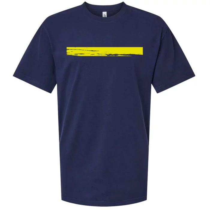 Dispatcher Gift 911 Operator Thin Gold Yellow Line Dispatcher Gift Sueded Cloud Jersey T-Shirt