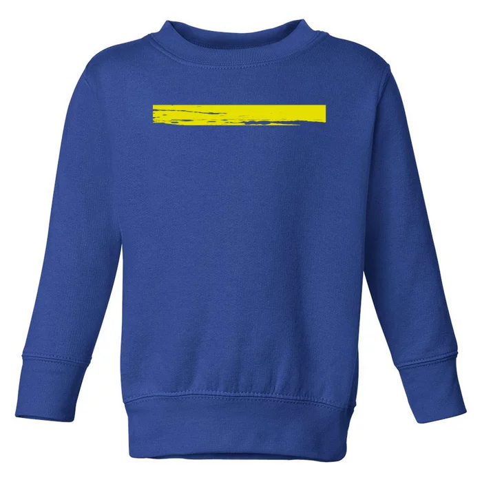 Dispatcher Gift 911 Operator Thin Gold Yellow Line Dispatcher Gift Toddler Sweatshirt