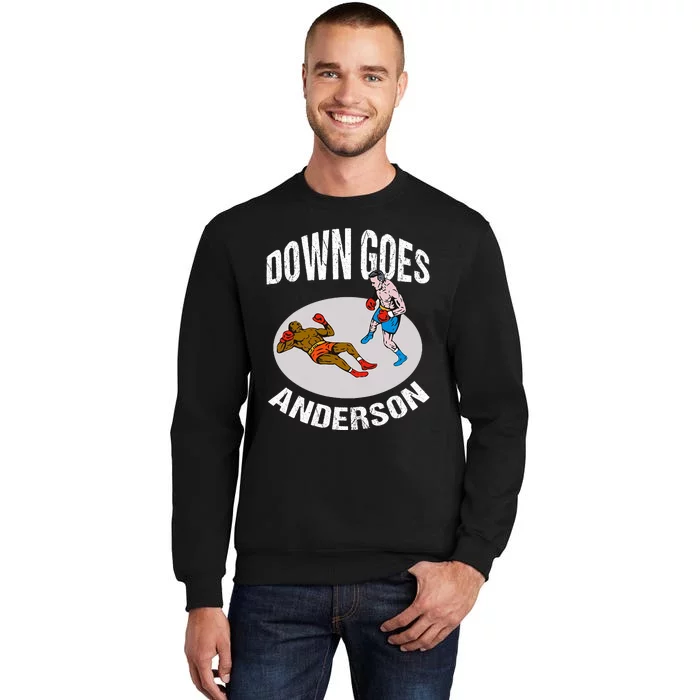 DOWN GOES ANDERSON Knockout Punch Sweatshirt