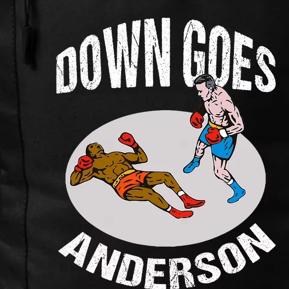 DOWN GOES ANDERSON Knockout Punch Daily Commute Backpack