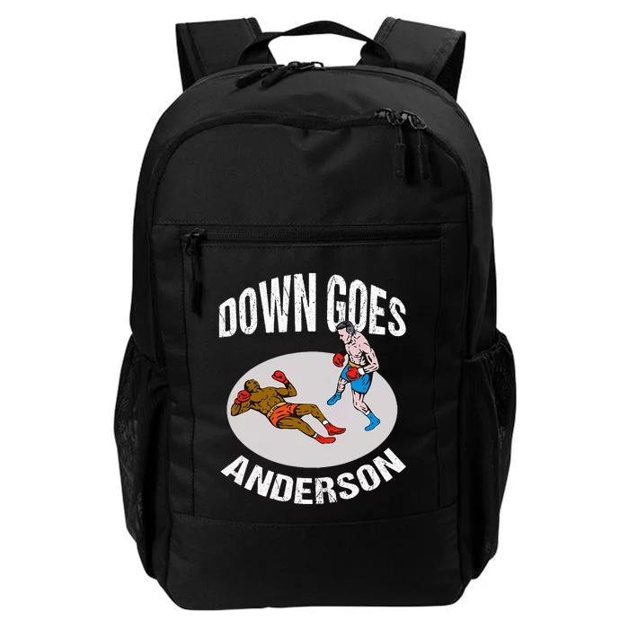 DOWN GOES ANDERSON Knockout Punch Daily Commute Backpack