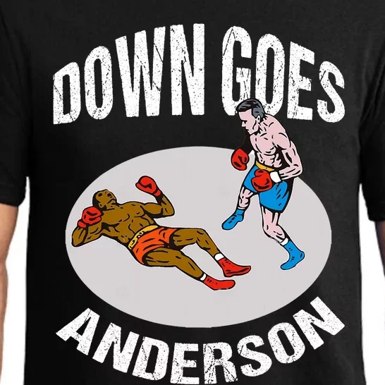 DOWN GOES ANDERSON Knockout Punch Pajama Set