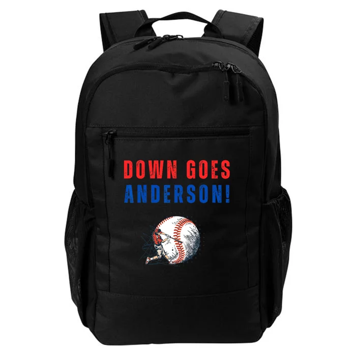 Down Goes Anderson! Funny Trending Quotes Daily Commute Backpack