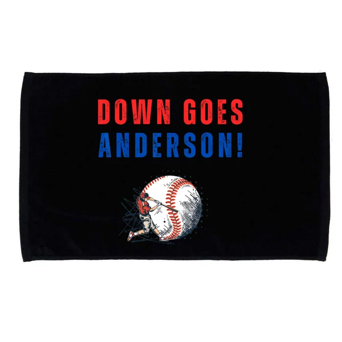 Down Goes Anderson! Funny Trending Quotes Microfiber Hand Towel