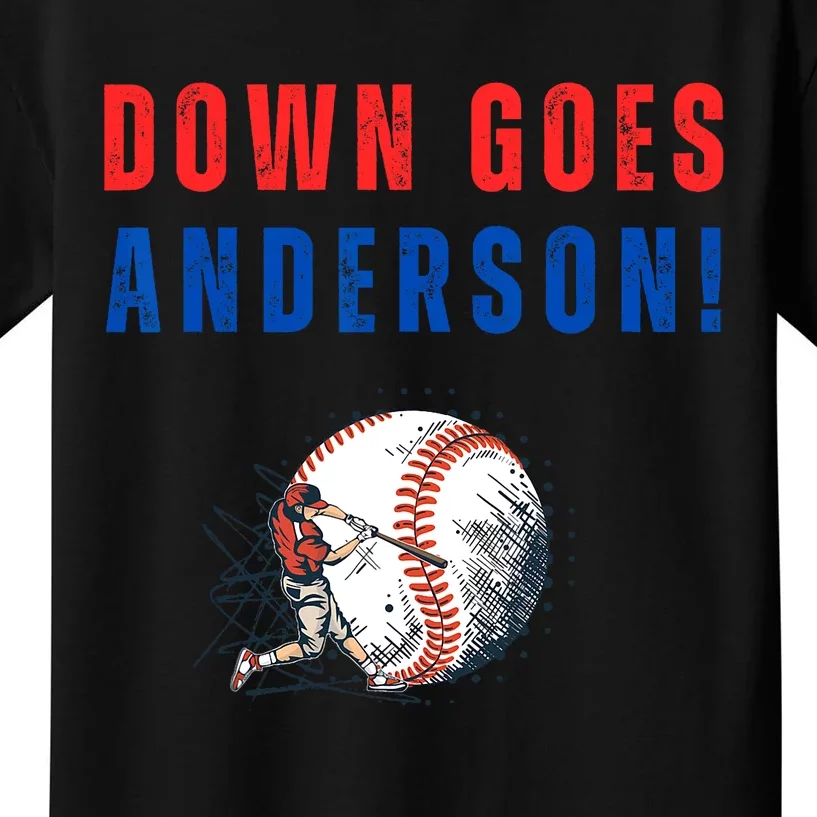 Down Goes Anderson! Funny Trending Quotes Kids T-Shirt