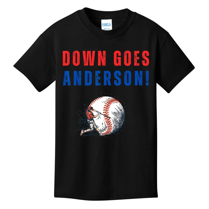 Down Goes Anderson! Funny Trending Quotes Kids T-Shirt