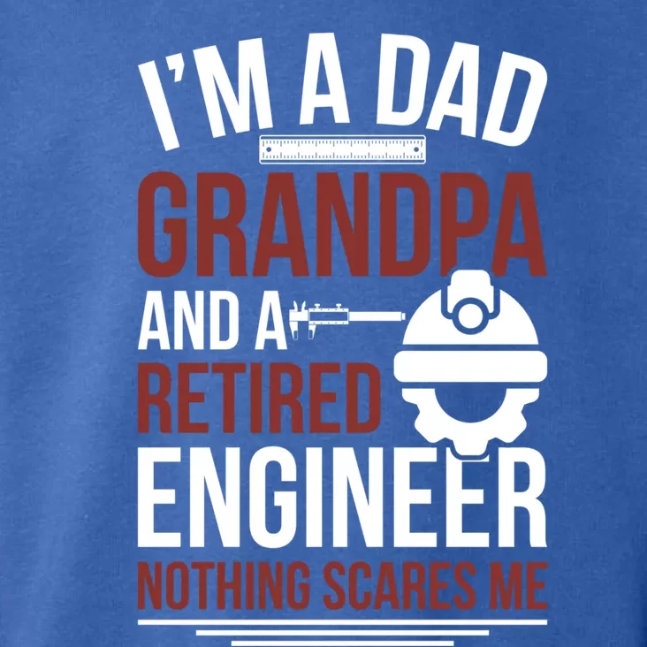 Dad Grandpa And Retired Engineer Retiret Gift Toddler Hoodie