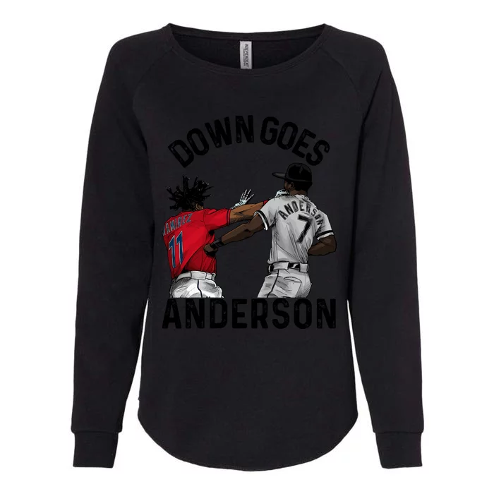 Down Goes Anderson Womens California Wash Sweatshirt