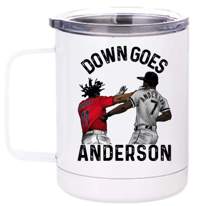 Down Goes Anderson Front & Back 12oz Stainless Steel Tumbler Cup