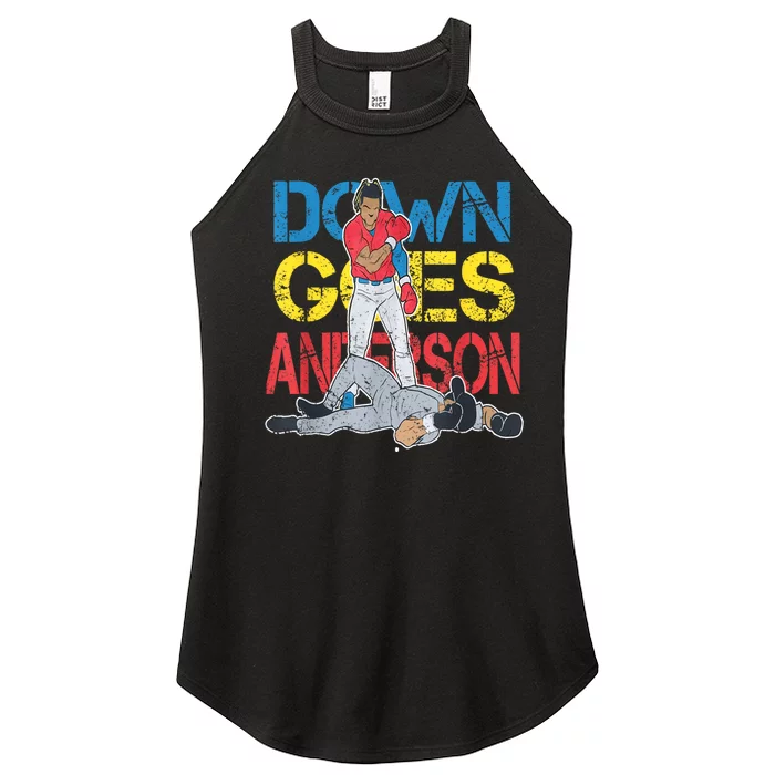 Down Goes Anderson Women’s Perfect Tri Rocker Tank