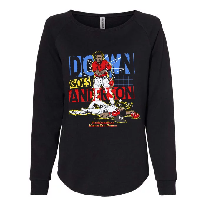 Down Goes Anderson Womens California Wash Sweatshirt