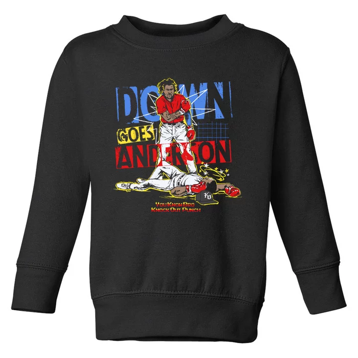 Down Goes Anderson Toddler Sweatshirt