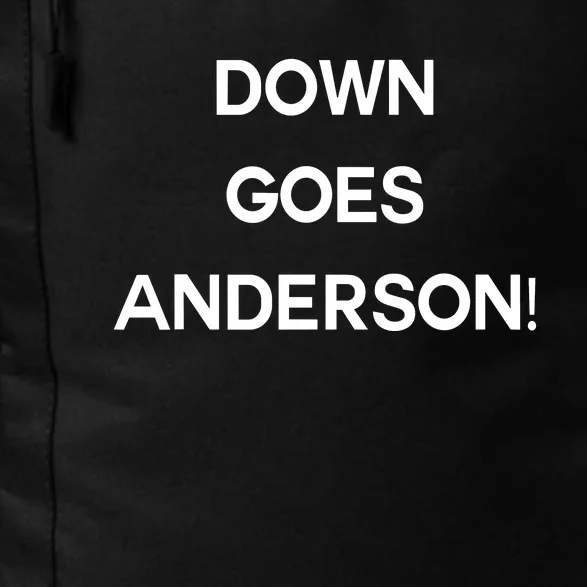 Down Goes Anderson Daily Commute Backpack