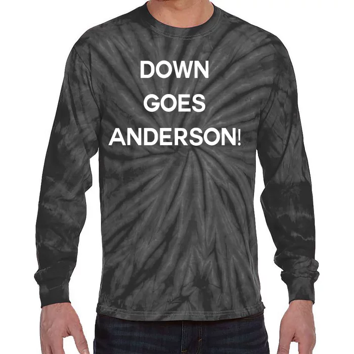 Down Goes Anderson Tie-Dye Long Sleeve Shirt